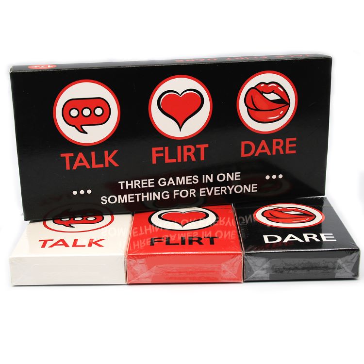 Image for Talk, Flirt, Dare - 3 In 1 Card Games